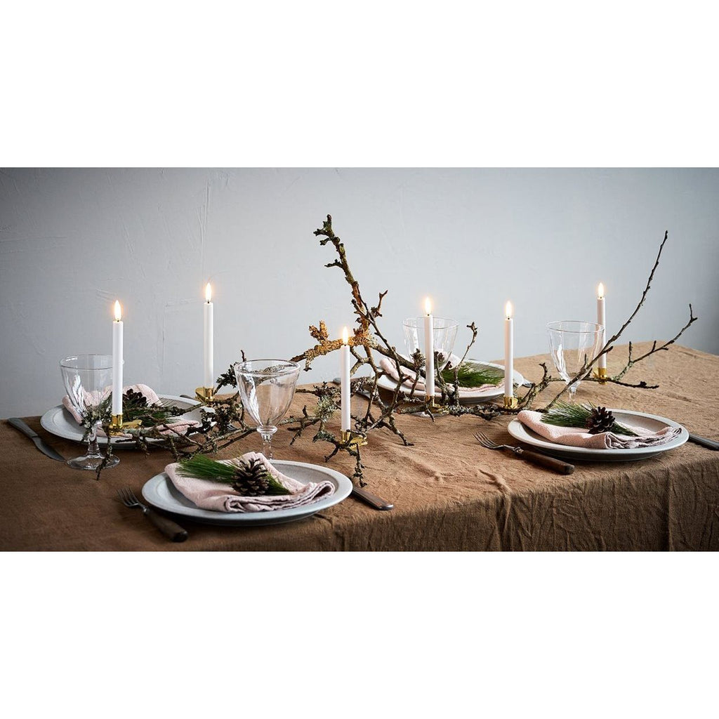 LED Mini Taper Candle w/ clip | Nordic White