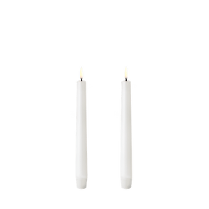 Uyuni S/2 Taper Candles | Nordic White
