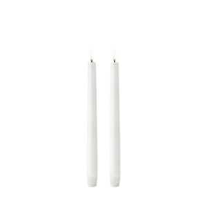 Uyuni S/2 Taper Candles | Nordic White