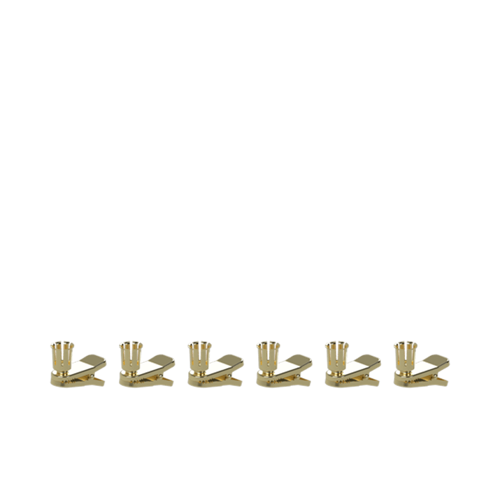 Mini Taper Candle Clips | Matte Brass Finish