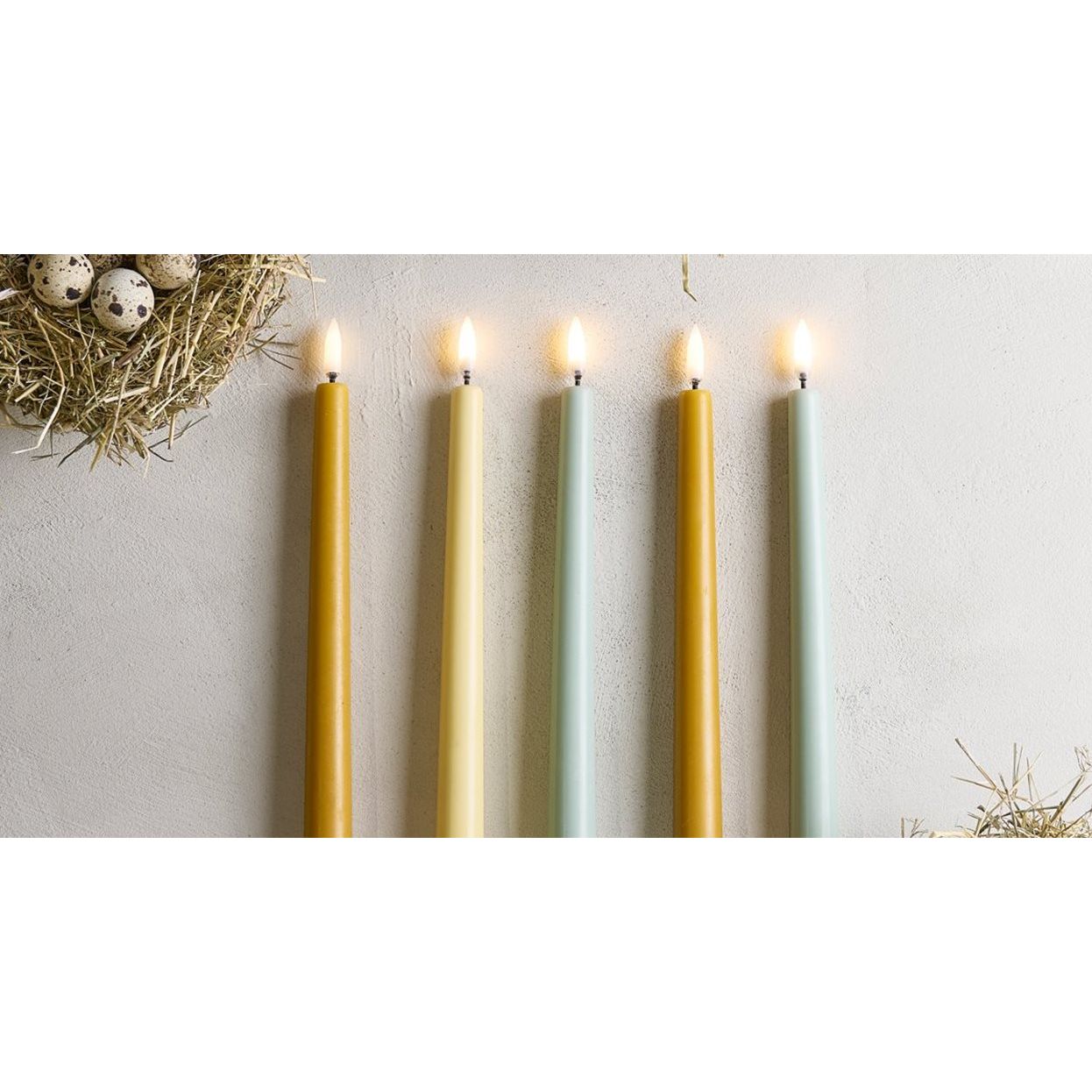 Uyuni S/2 Slim Taper Candles | 12.6"H