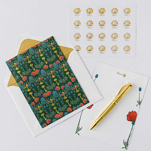 Enchanted Garden Luxury Stationery Set (Green)