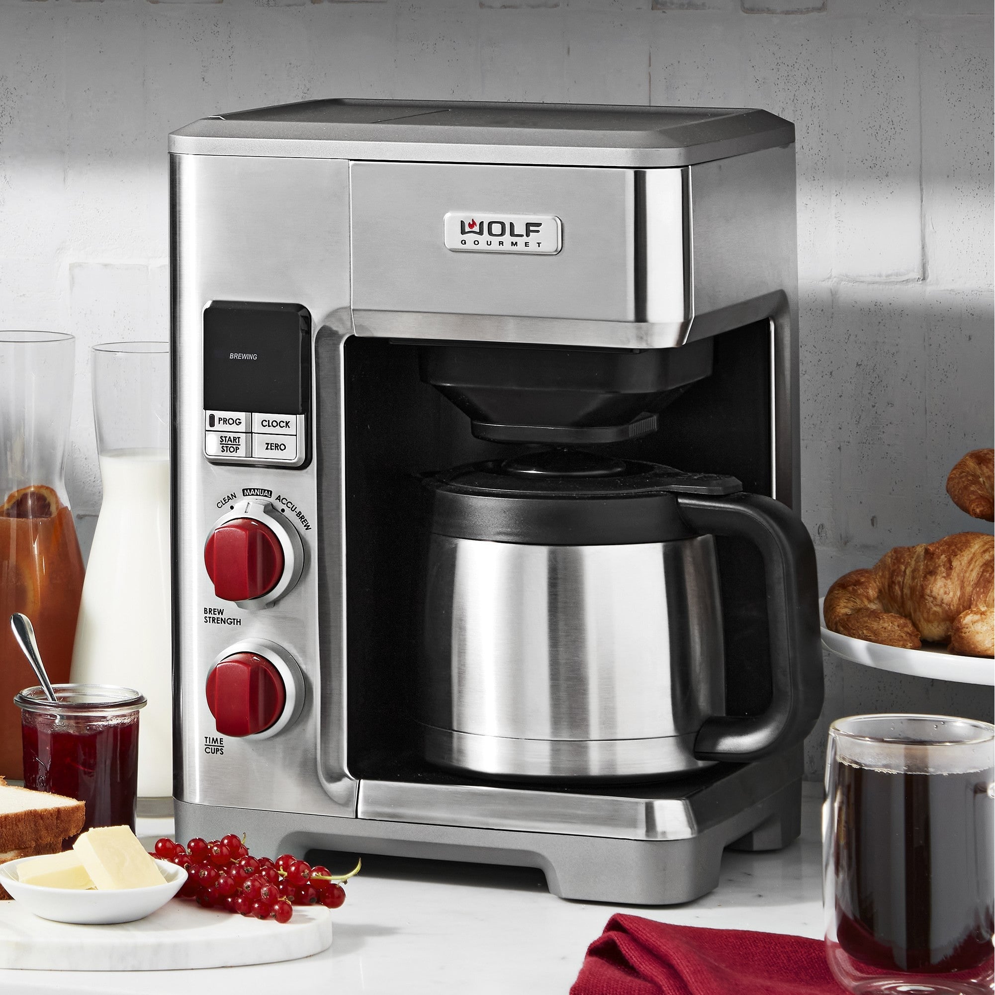 Wolf Gourmet Automatic Drip Coffeemaker (Red Knob) — FINAL SALE