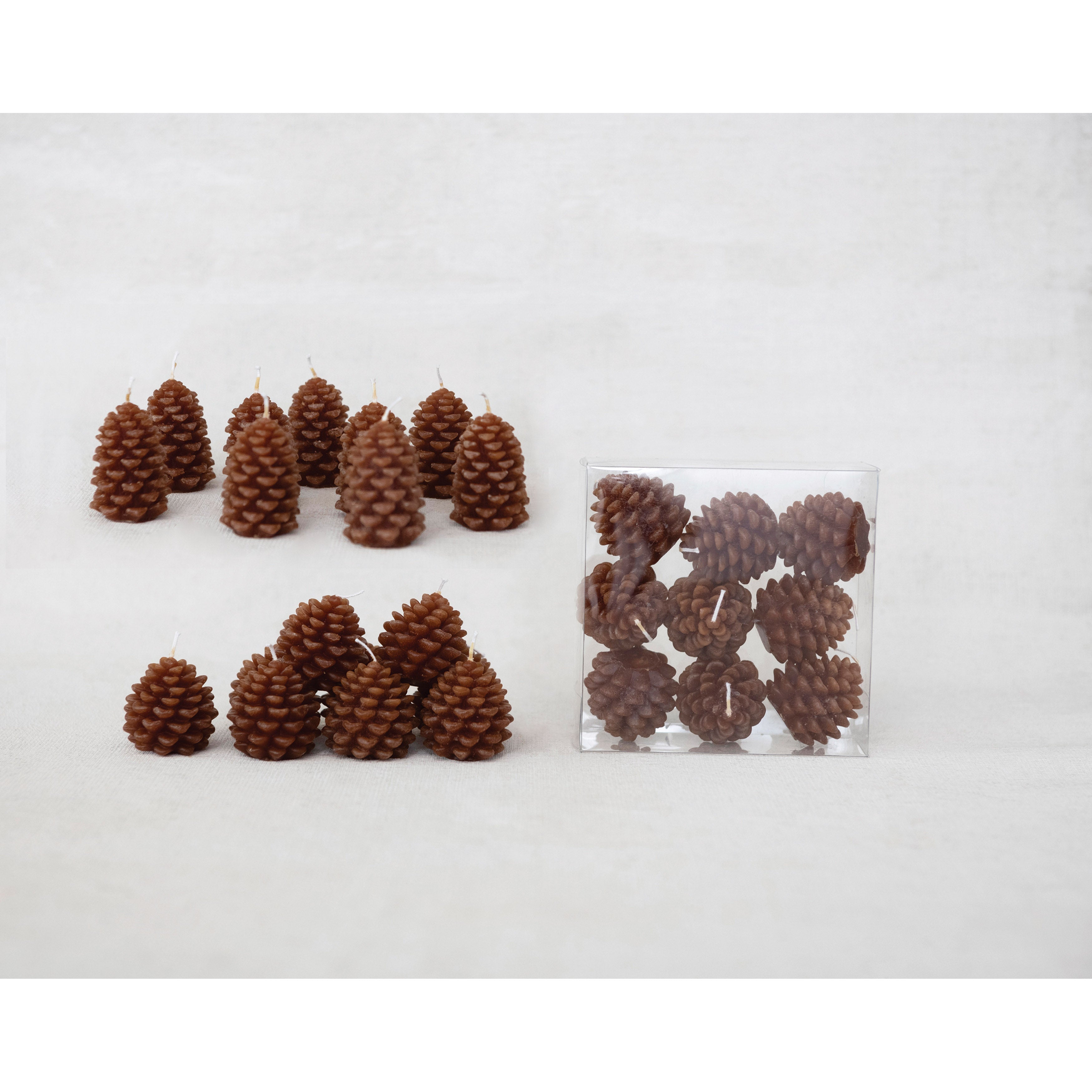 S/9 Pinecone Shaped Tealights