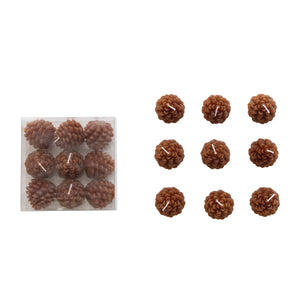S/9 Pinecone Shaped Tealights