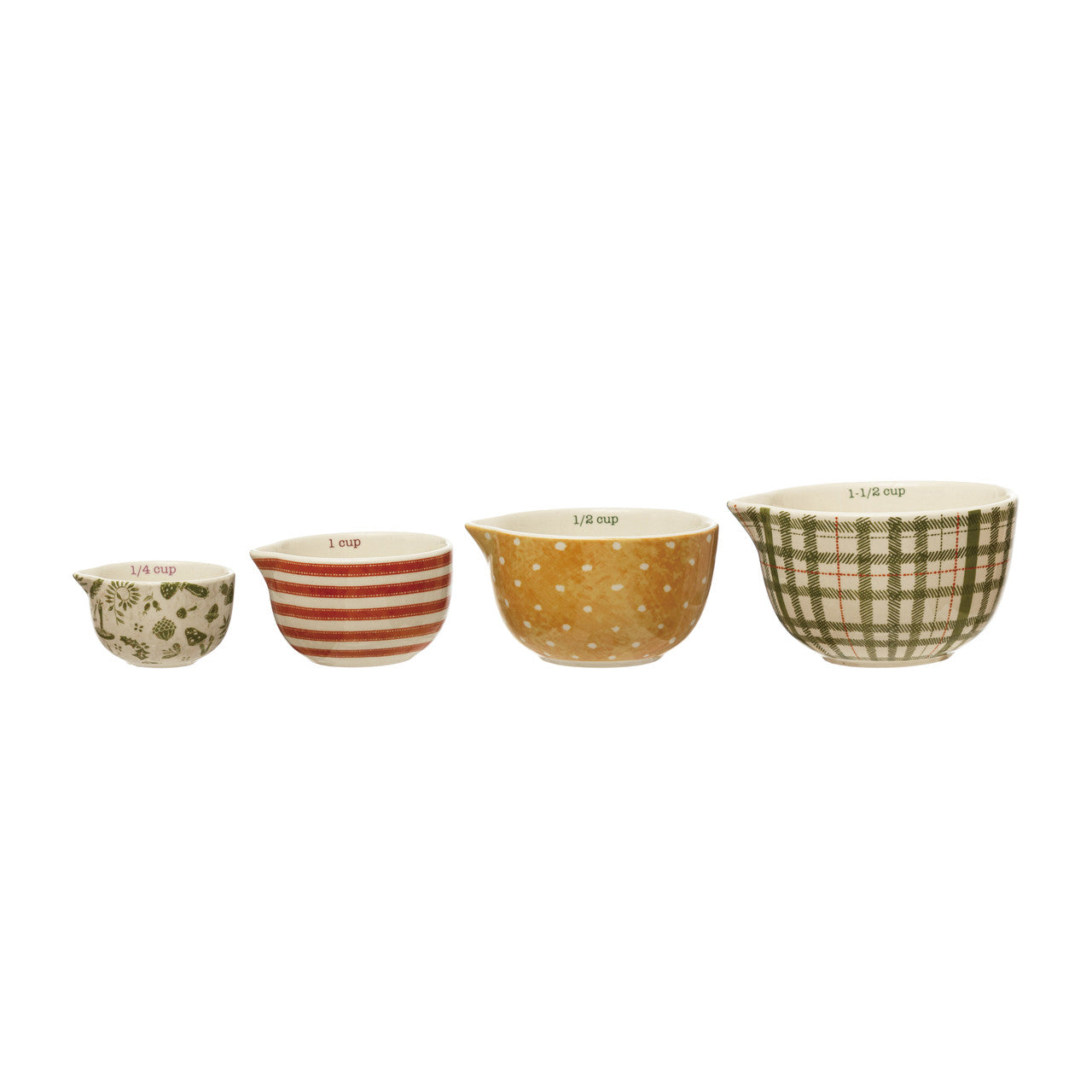 S/4 Stoneware Measuring Cups