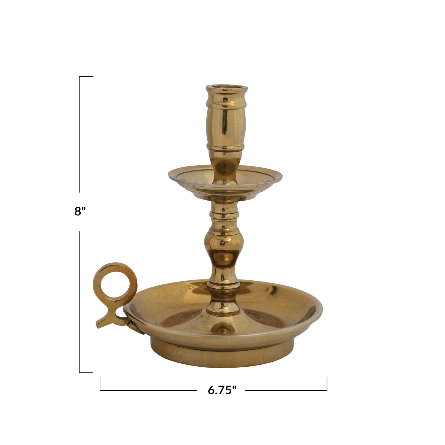 Cast Aluminum Taper Holder w/Handle