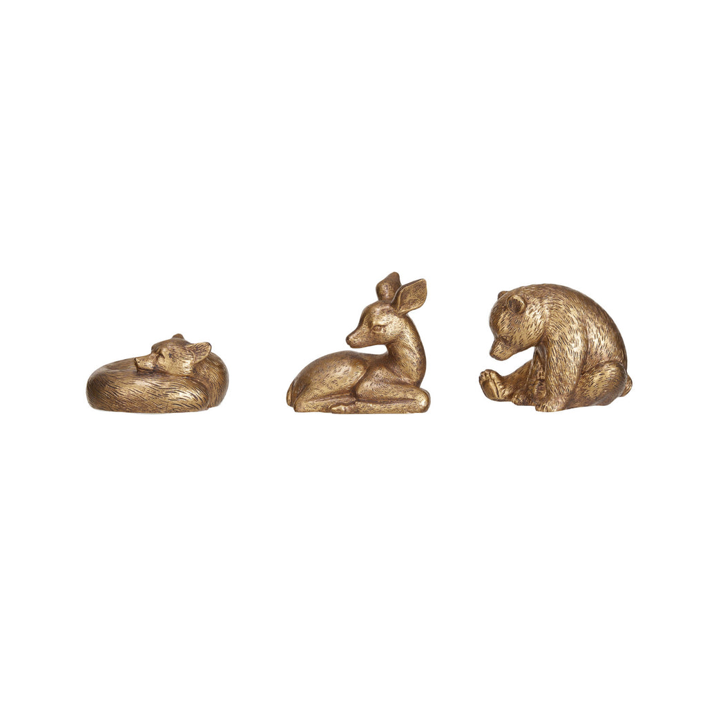 Mini Antique Gold Woodland Animal