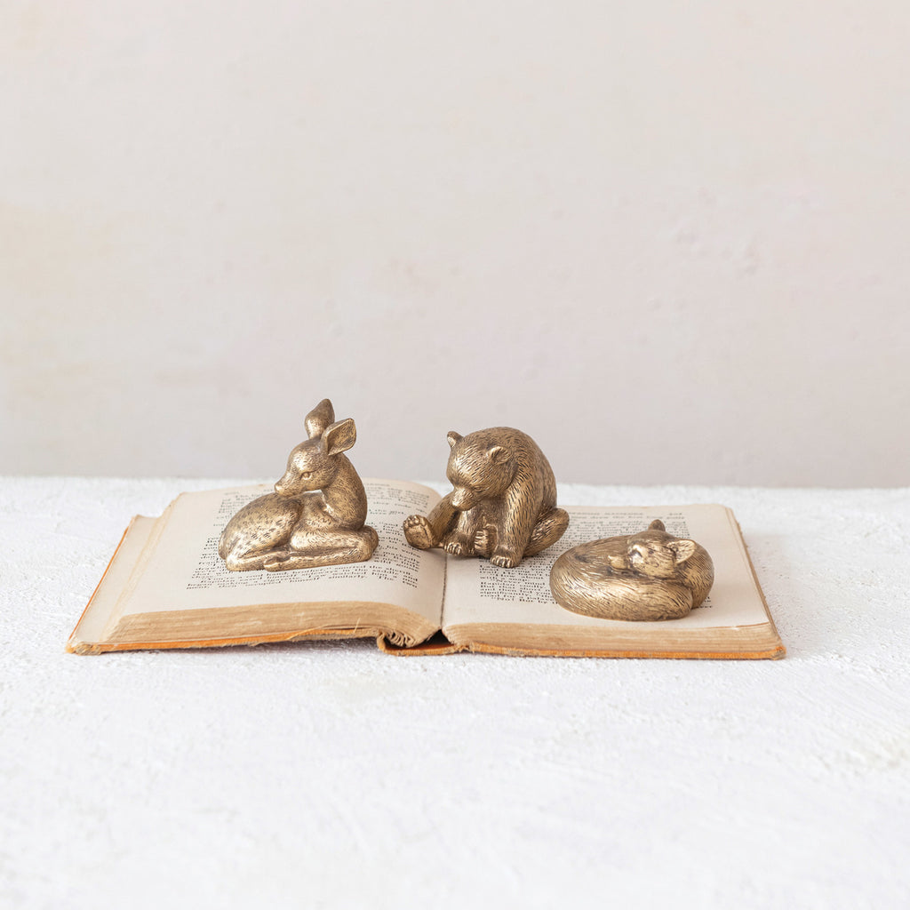 Mini Antique Gold Woodland Animal