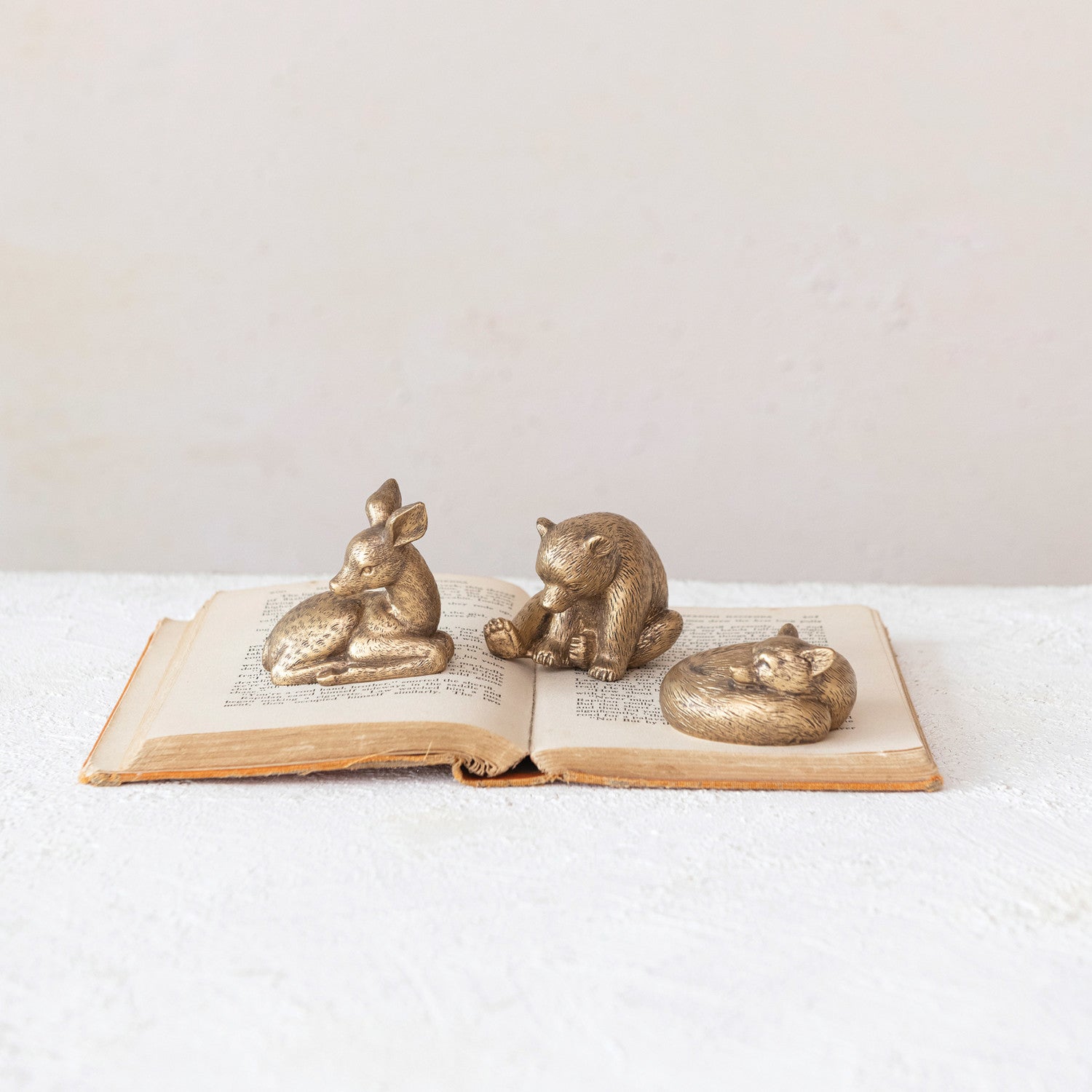 Mini Antique Gold Woodland Animal