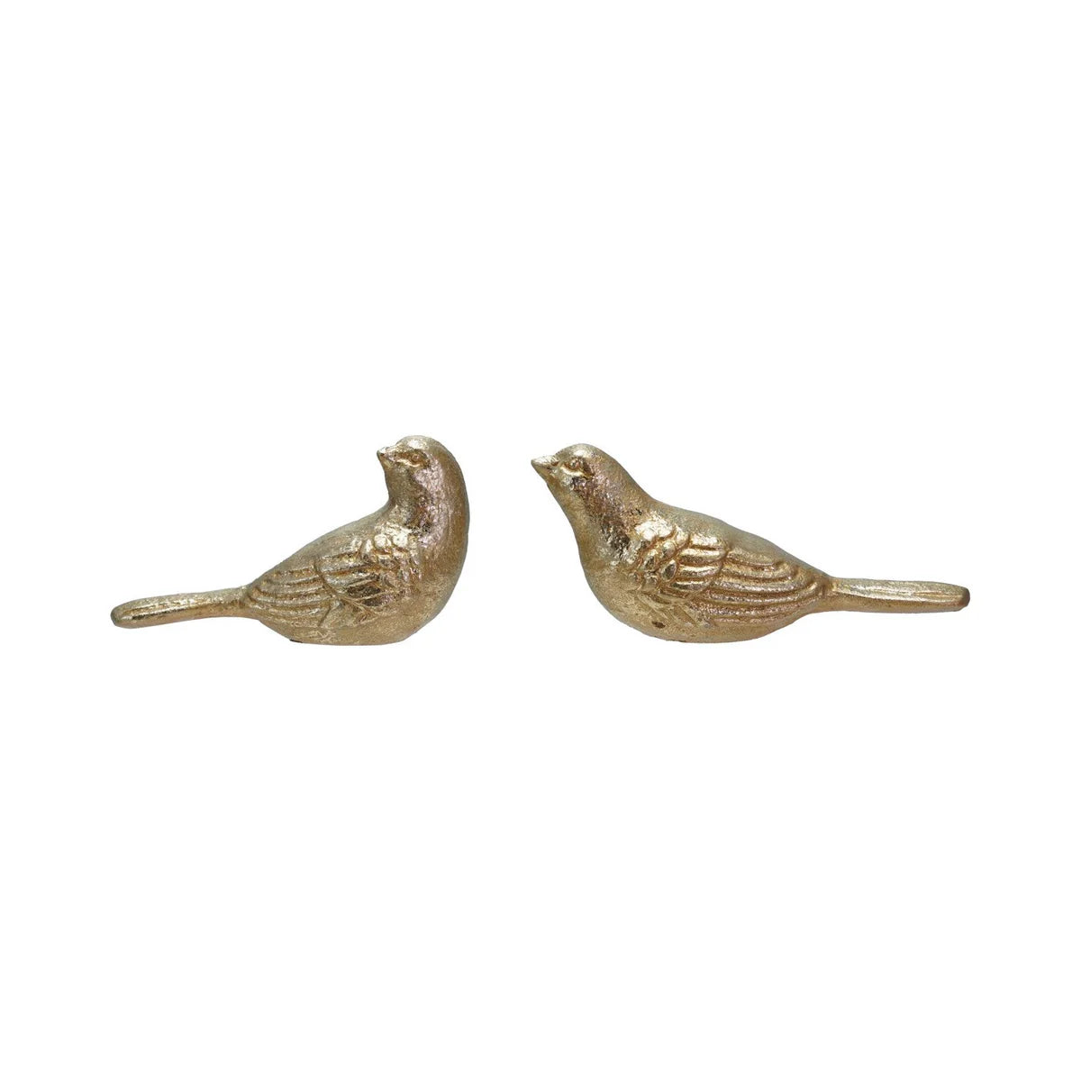 Cast Iron Bird w/Gold Finish