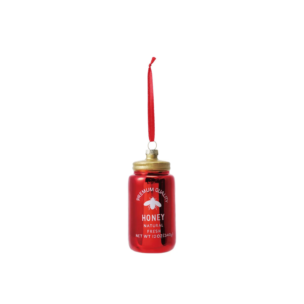 Honey Jar Glass Ornament