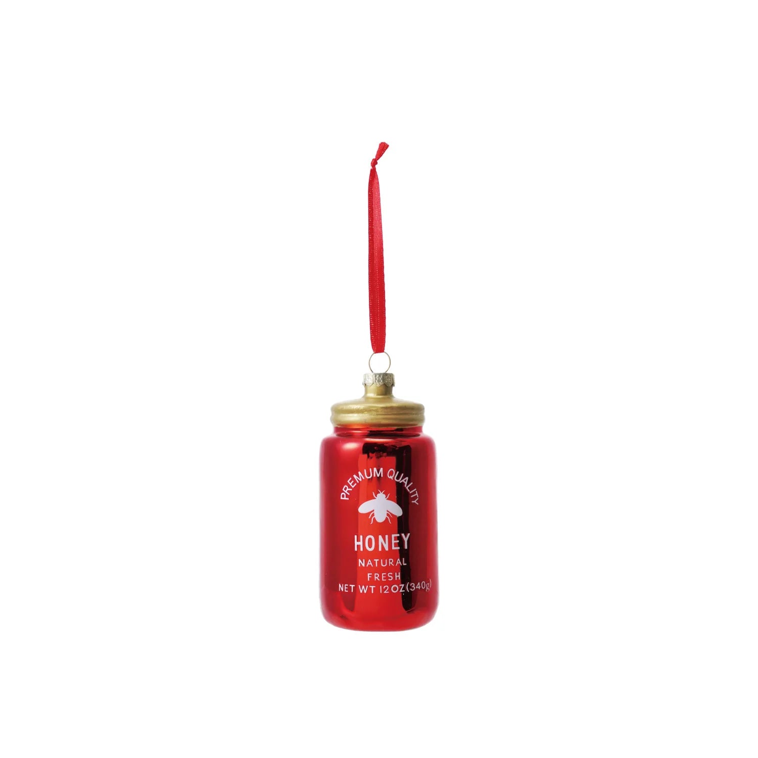 Honey Jar Glass Ornament