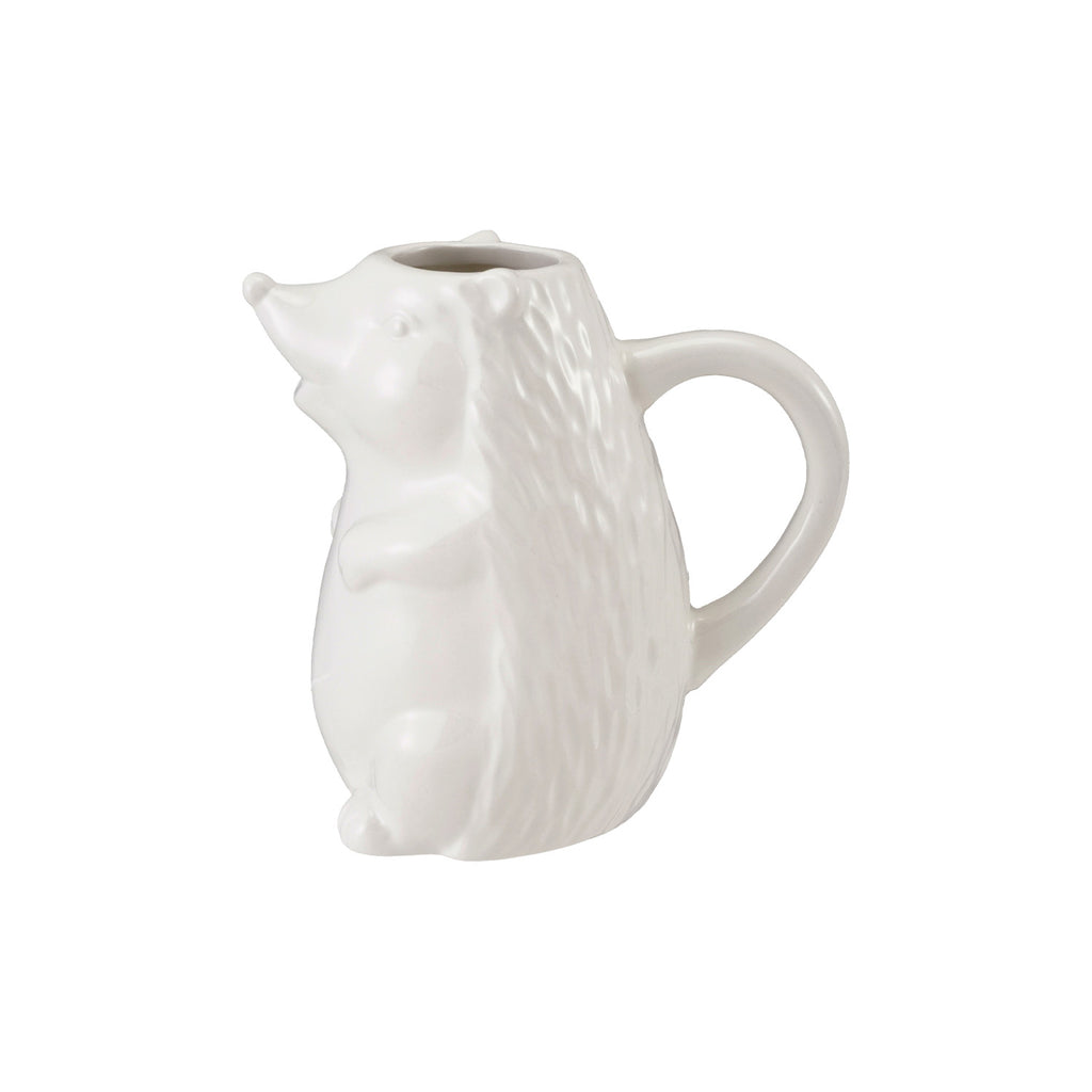 White Ceramic Hedgehog Creamer