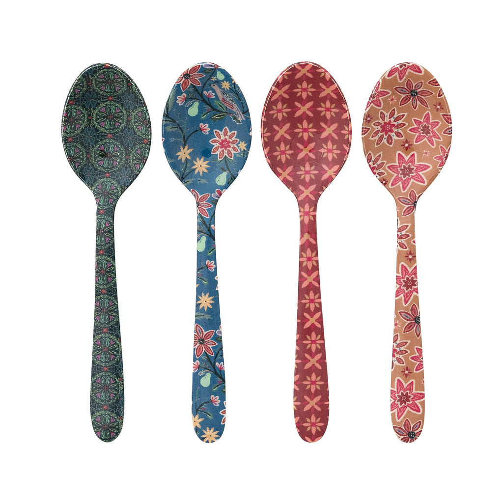 Enameled Botanical Spoon