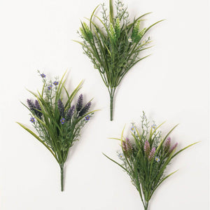 Lavender & Grass Bush w/Greens