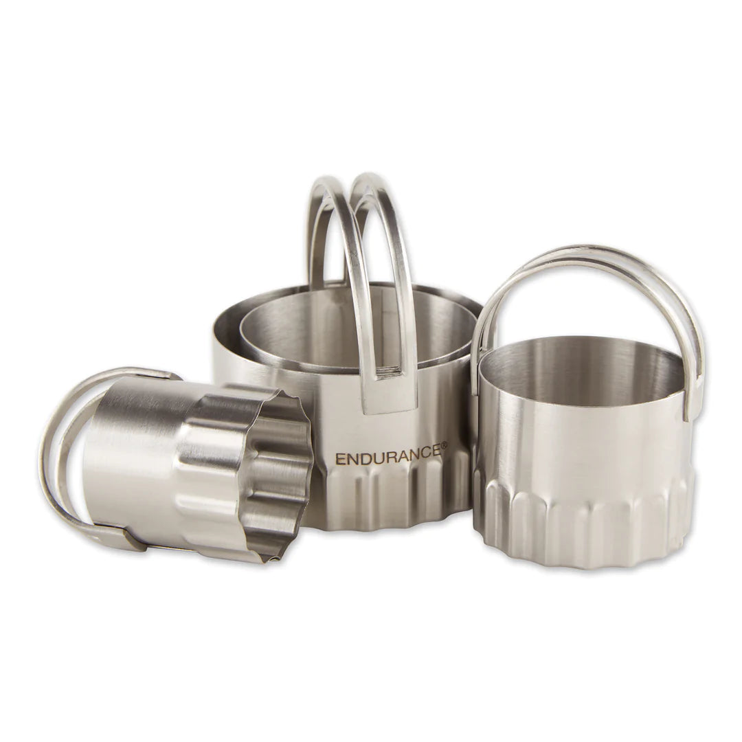 ENDURANCE® Round Rippled Biscuit Cutters