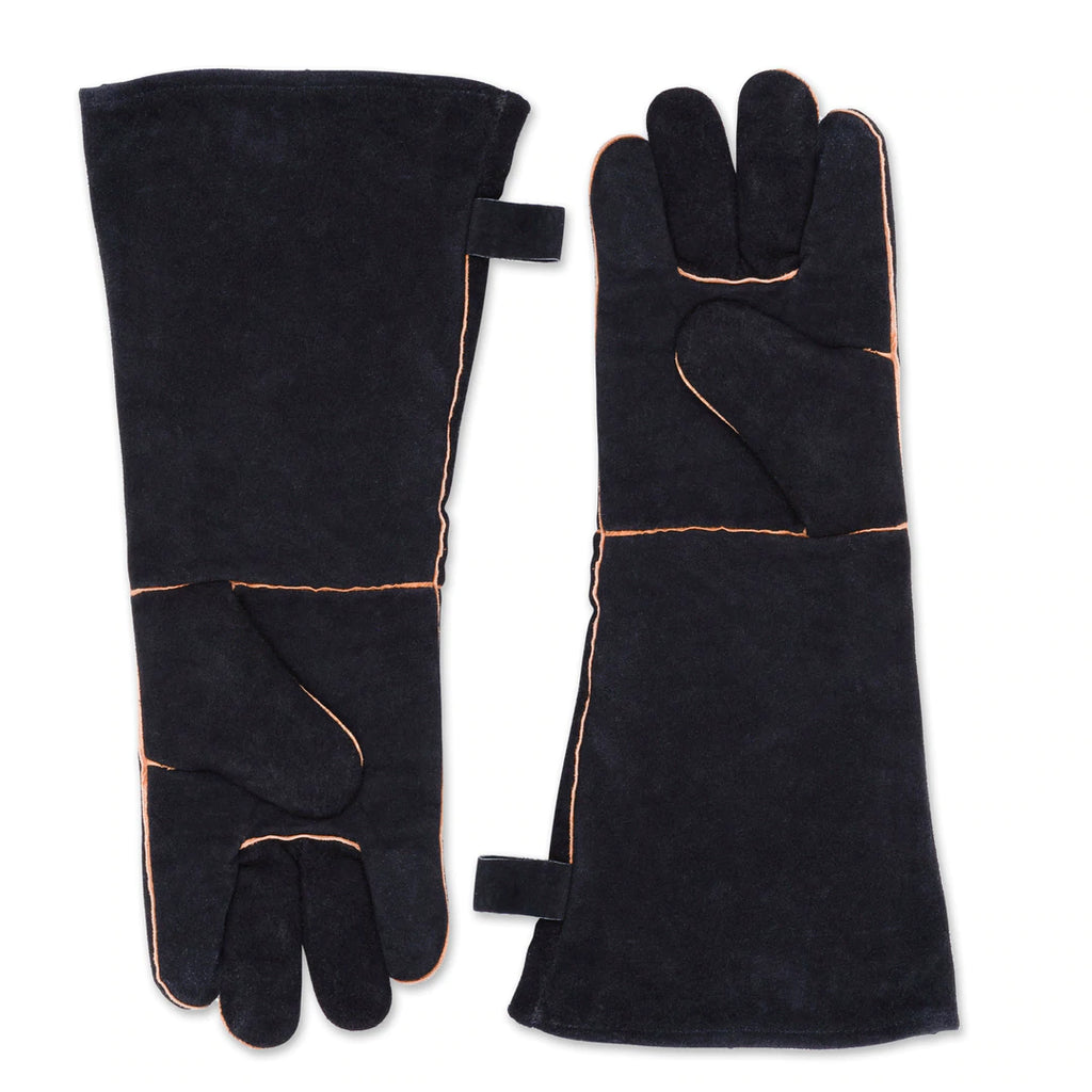 Black Leather Grill Gloves