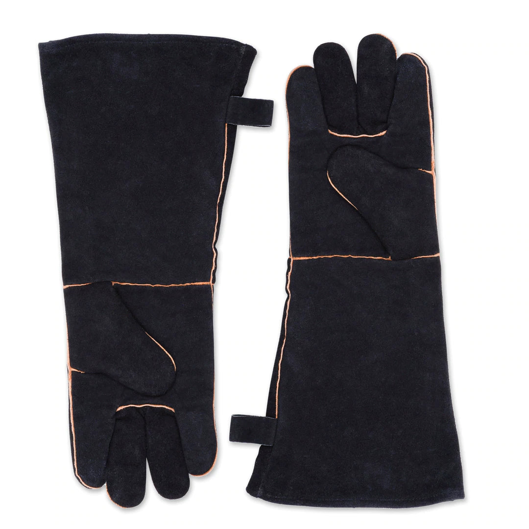 Black Leather Grill Gloves