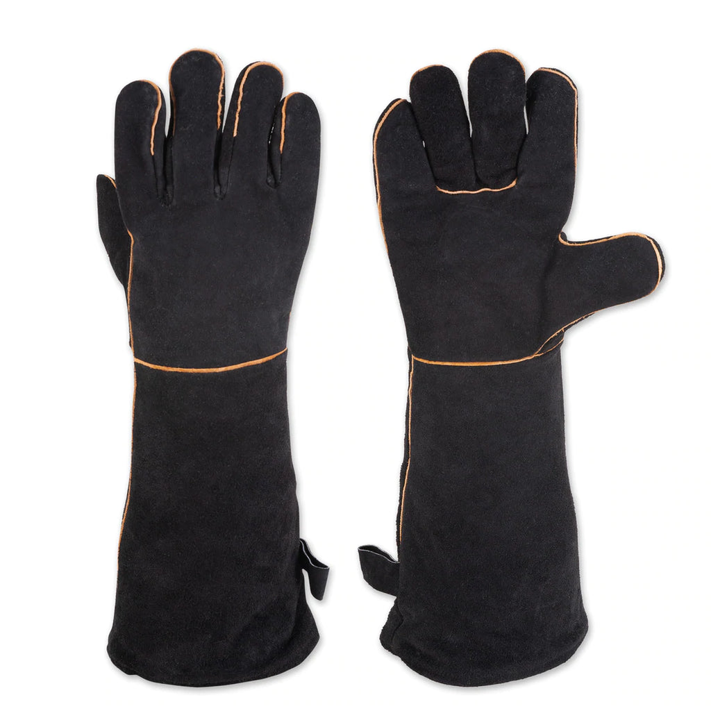 Black Leather Grill Gloves