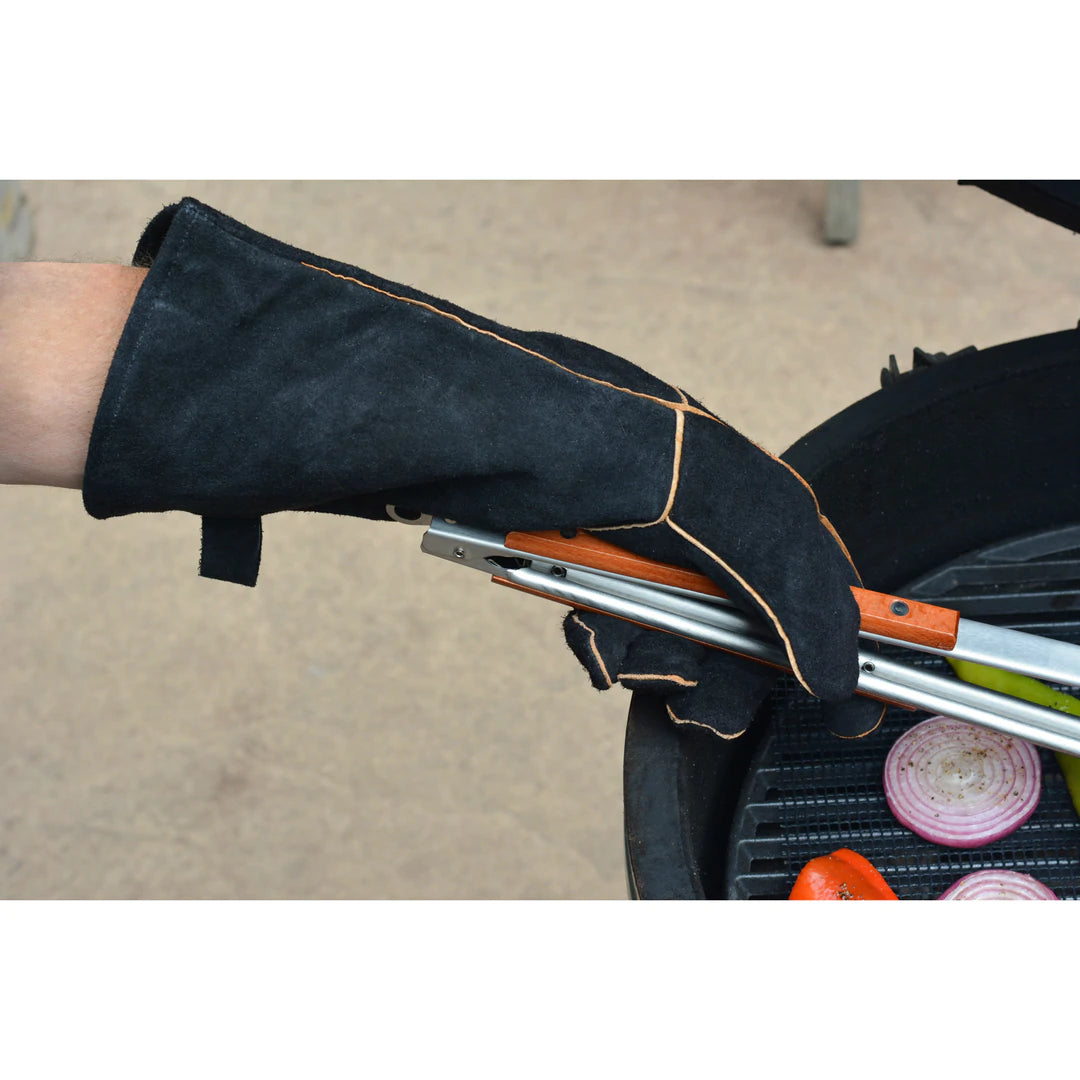 Black Leather Grill Gloves