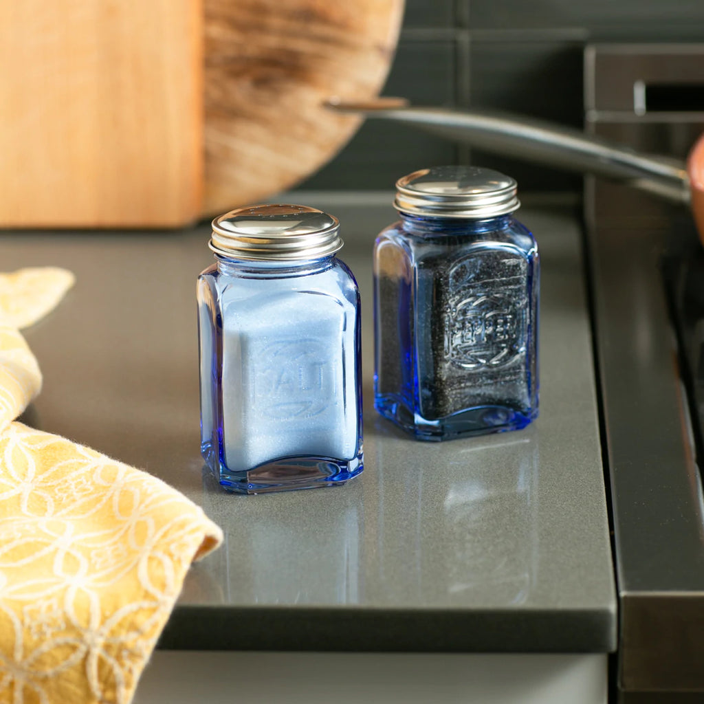 Retro Glass S & P Shaker Set