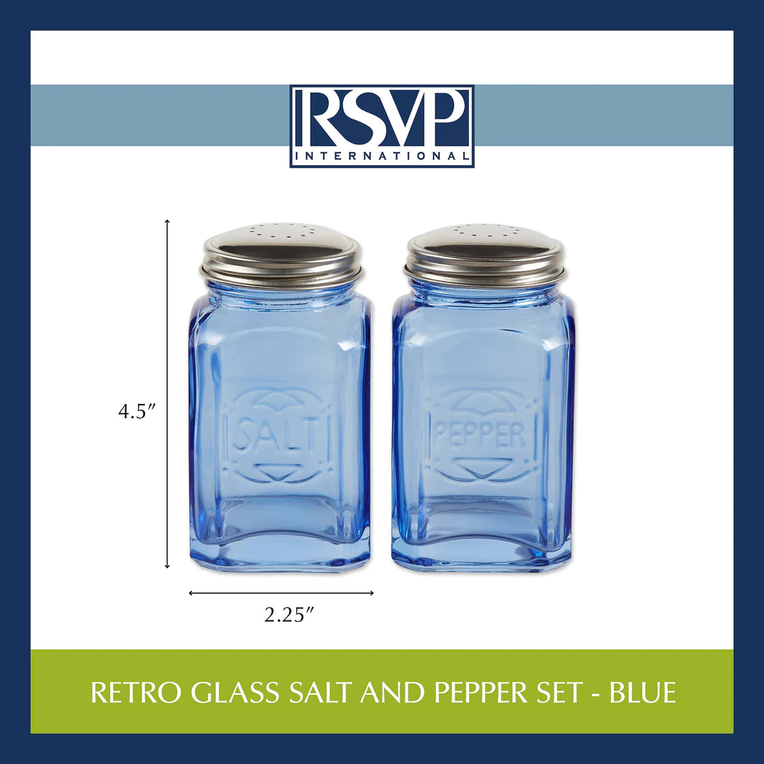 Retro Glass S & P Shaker Set