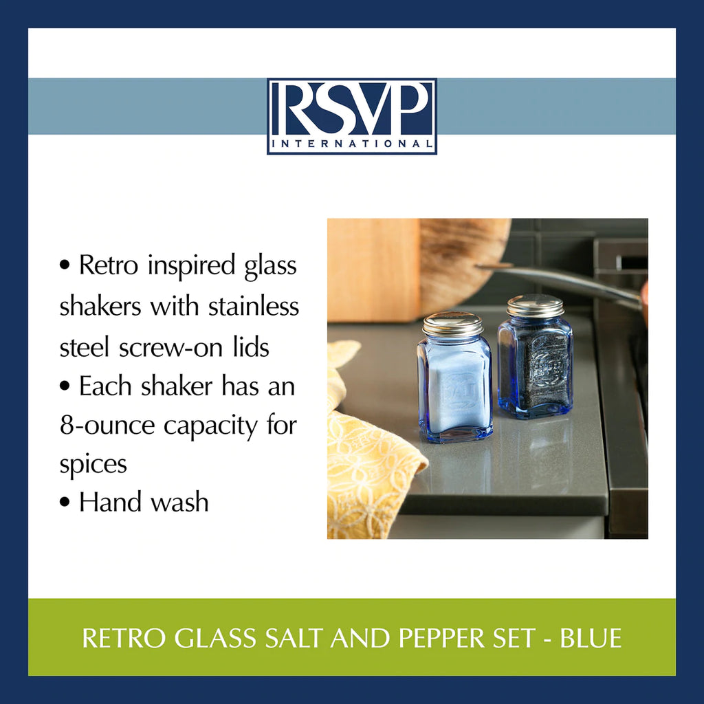 Retro Glass S & P Shaker Set