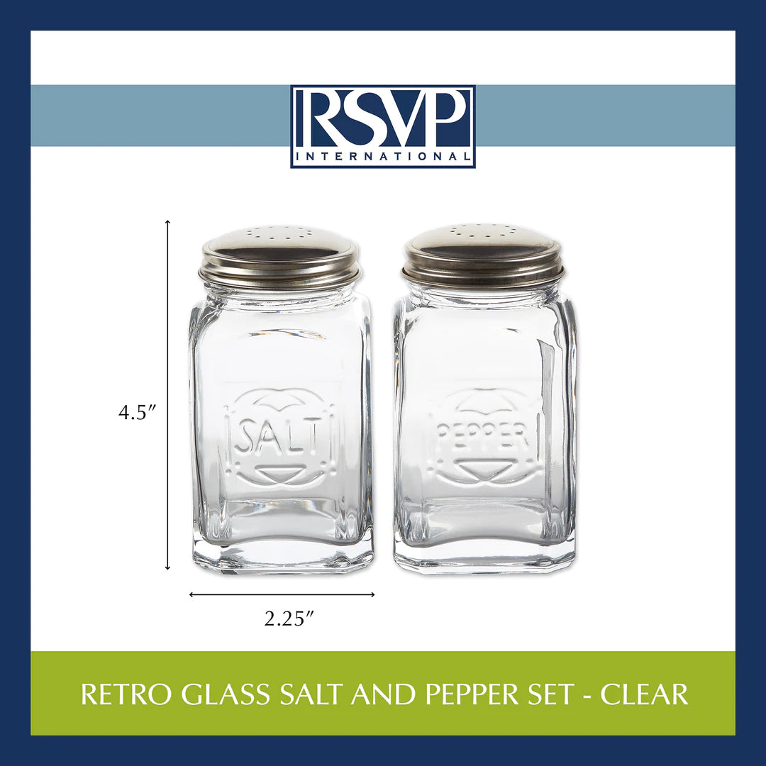 Retro Glass S & P Shaker Set