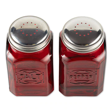 Retro Glass S & P Shaker Set