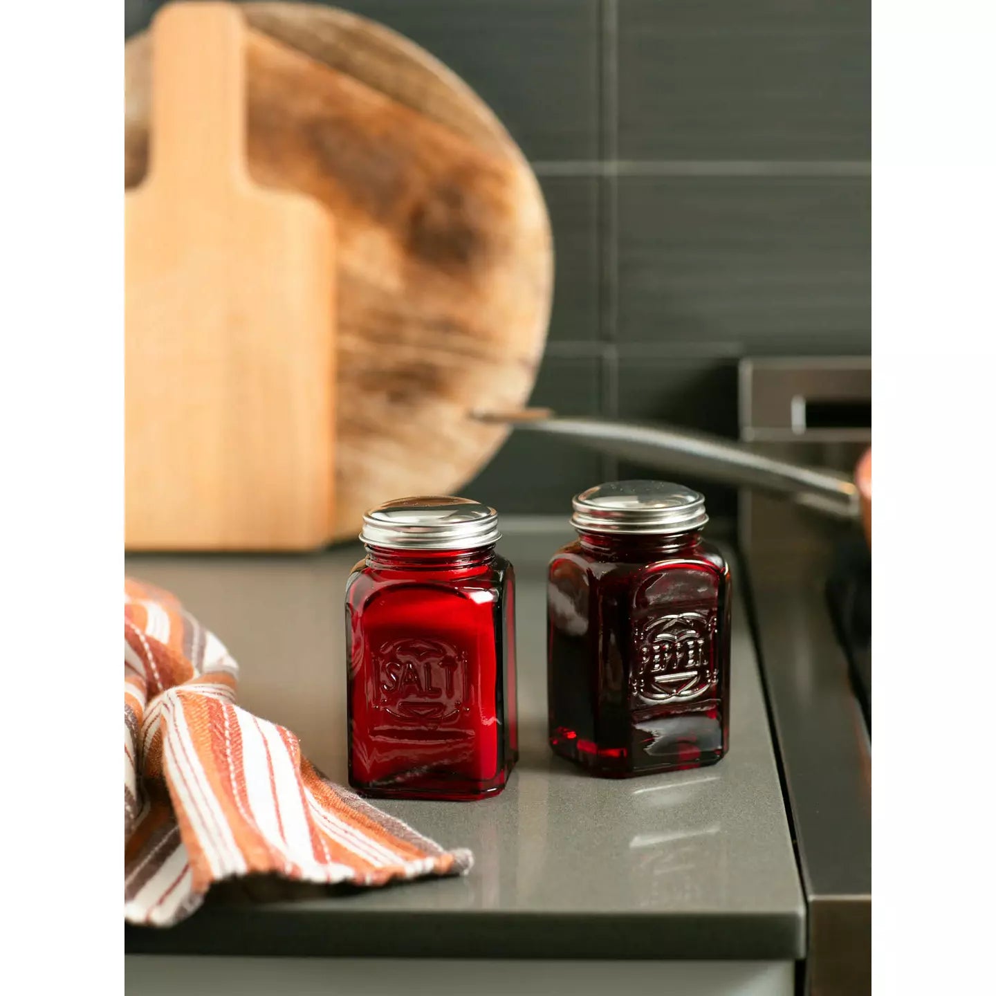 Retro Glass S & P Shaker Set