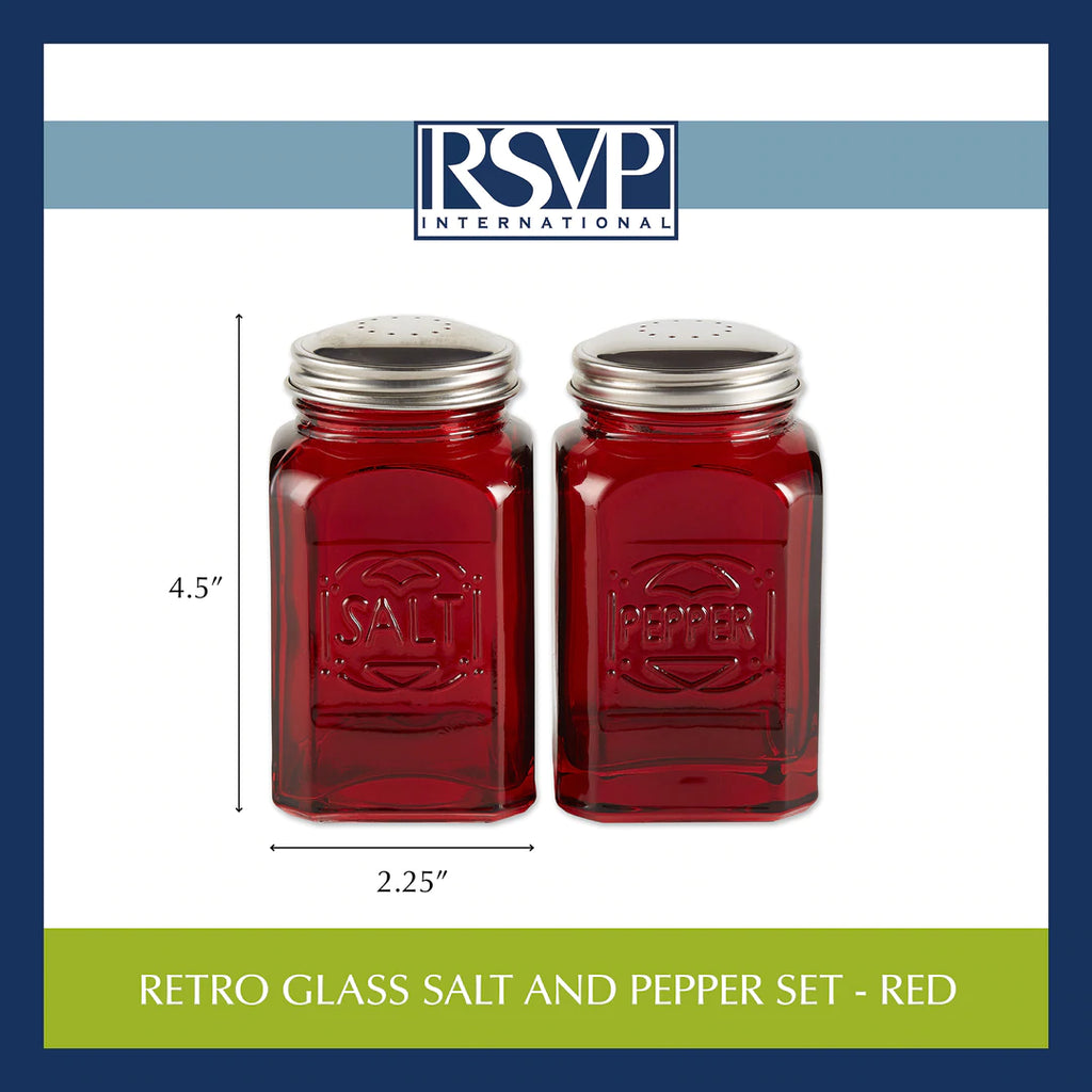 Retro Glass S & P Shaker Set