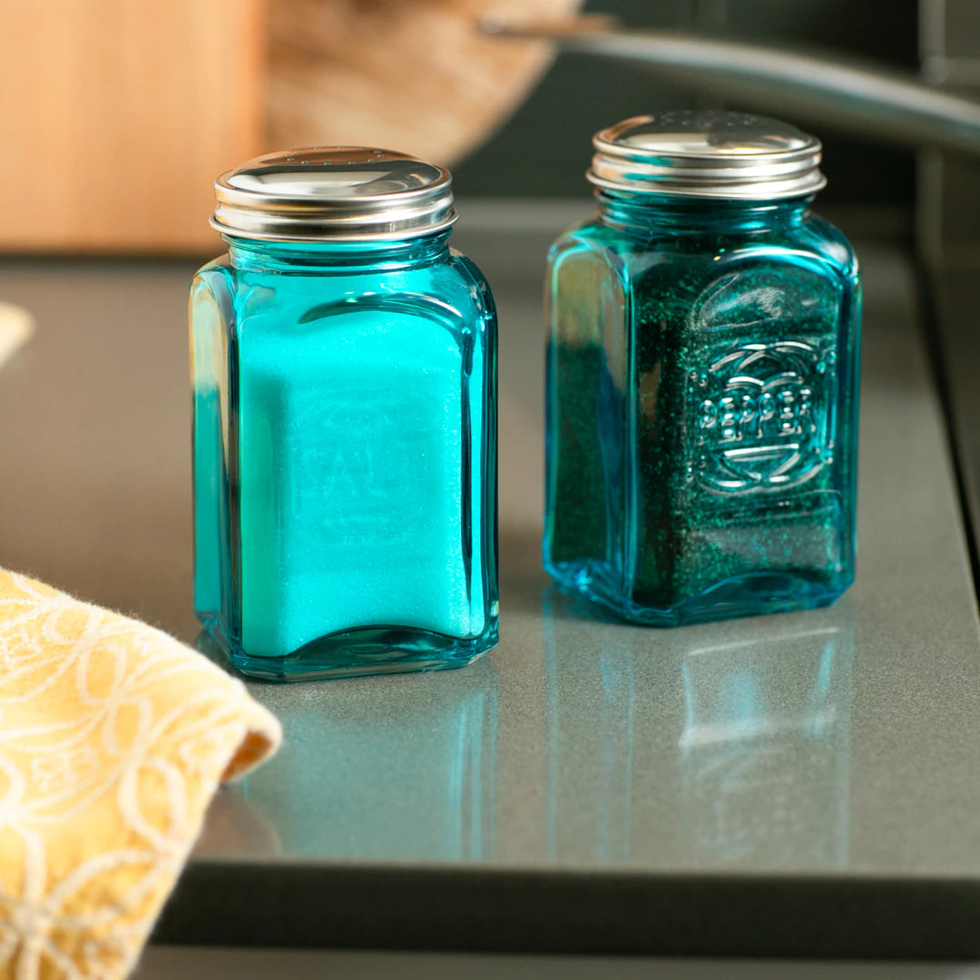 Retro Glass S & P Shaker Set