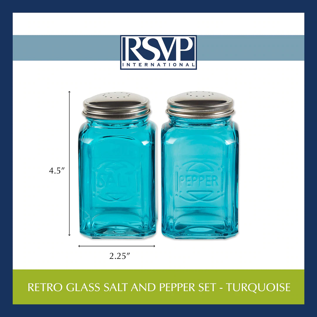 Retro Glass S & P Shaker Set
