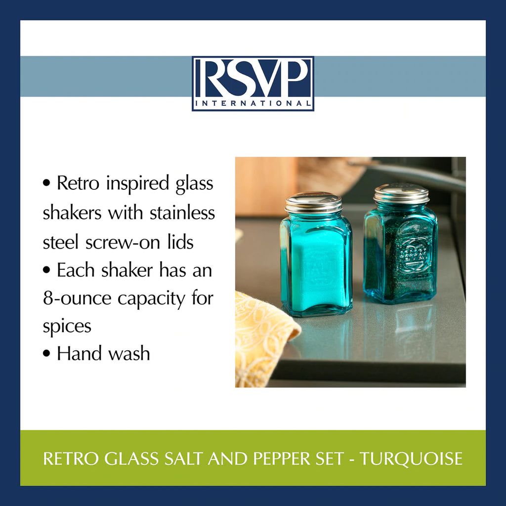 Retro Glass S & P Shaker Set