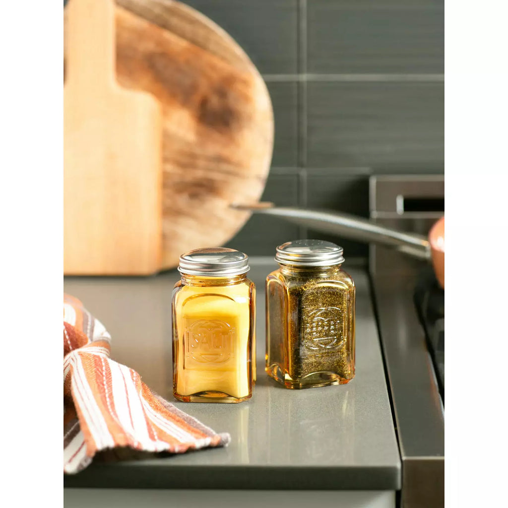 Retro Glass S & P Shaker Set
