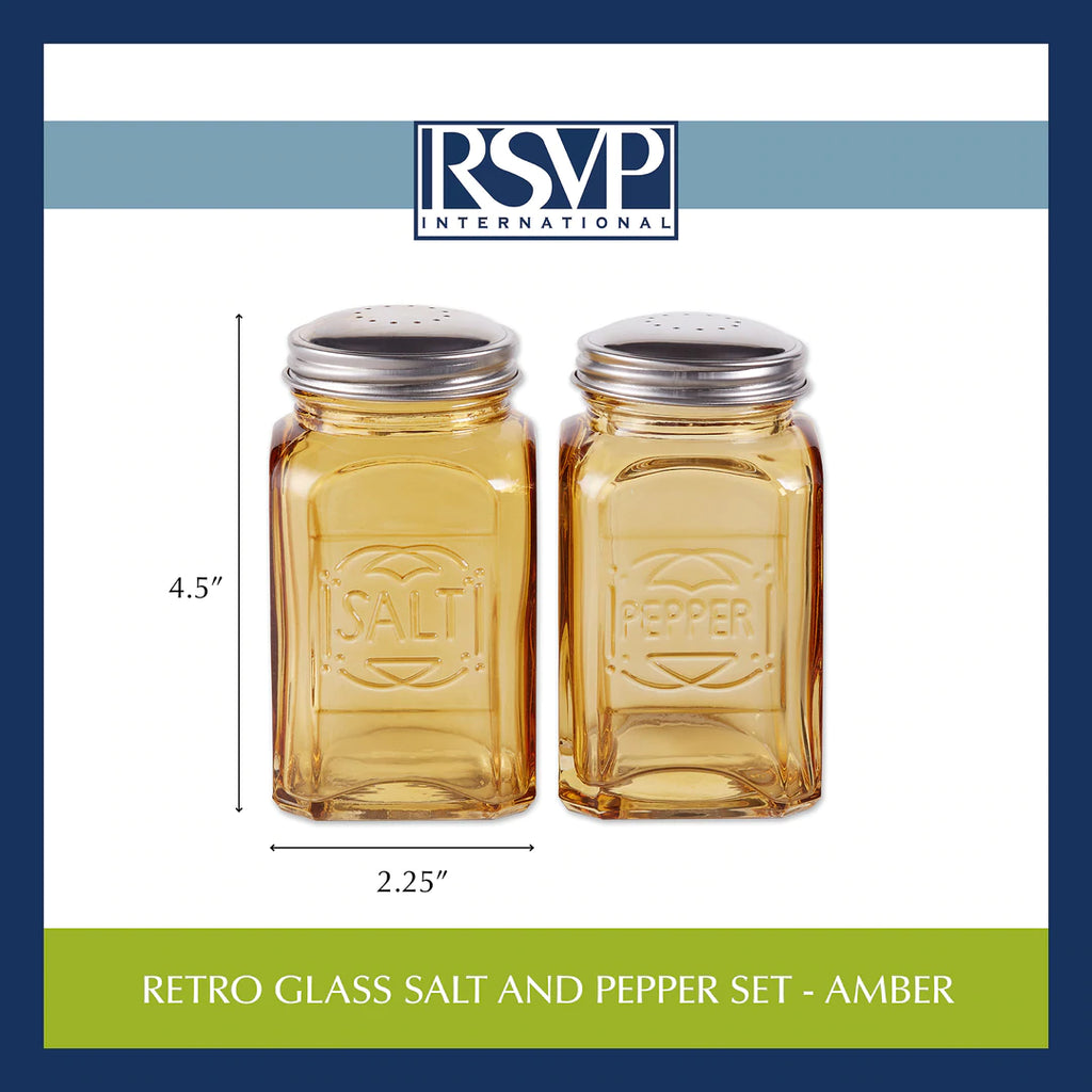 Retro Glass S & P Shaker Set