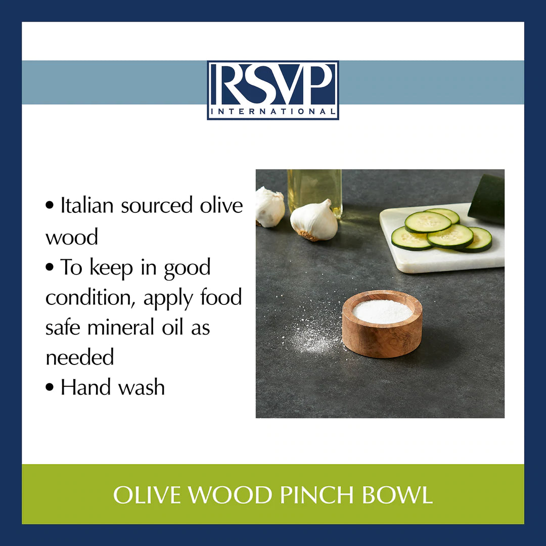 Olive Wood Pinch Bowl