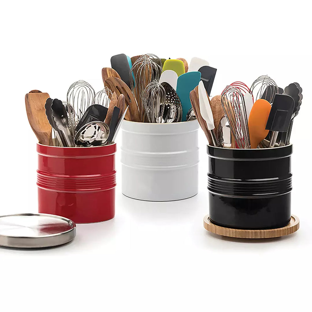 Oversized Stoneware Tool Crock