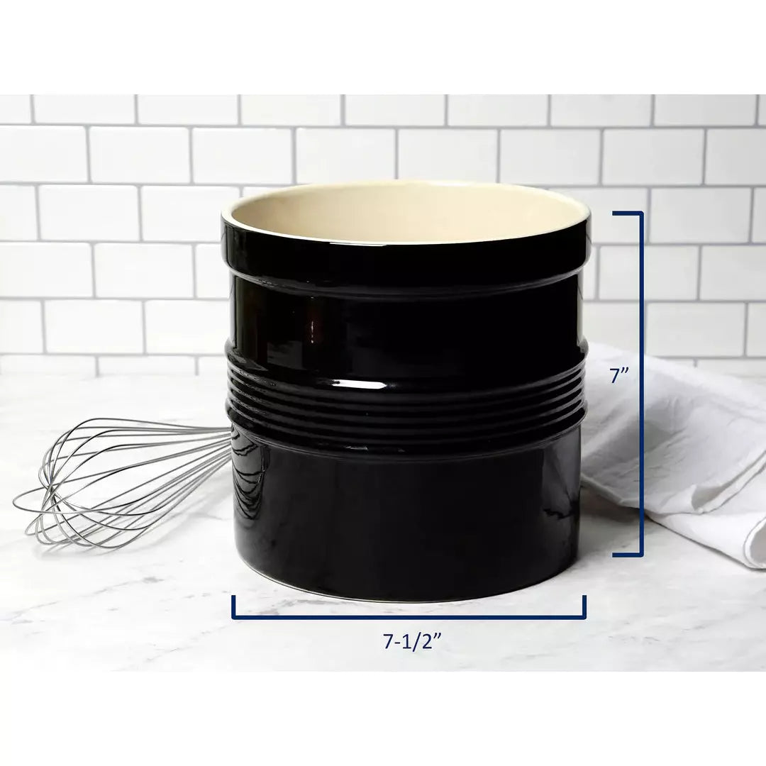 Oversized Stoneware Tool Crock
