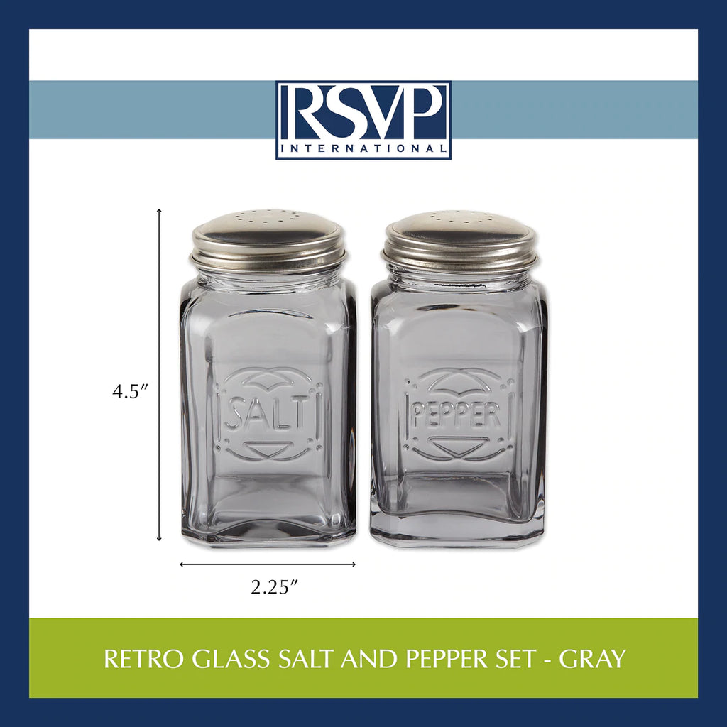 Retro Glass S & P Shaker Set