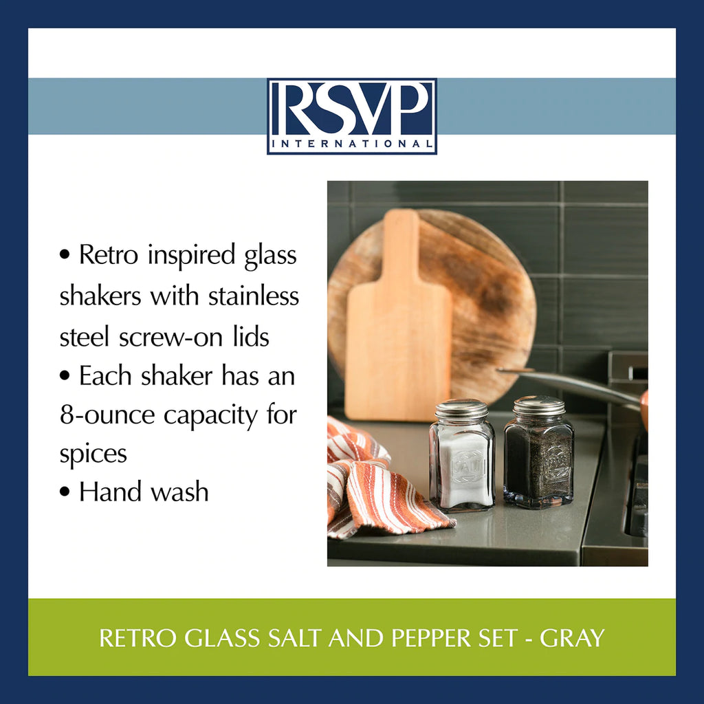 Retro Glass S & P Shaker Set