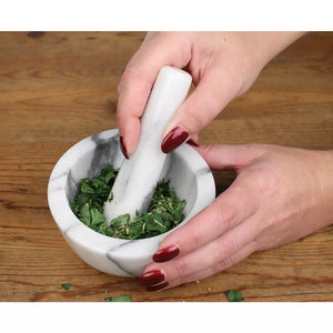 Marble Mortar & Pestle