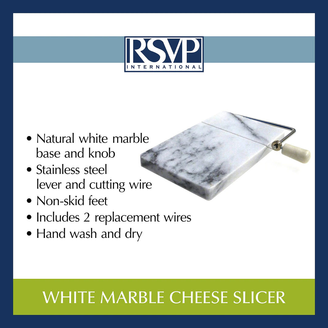 White Marble Cheese Slicer