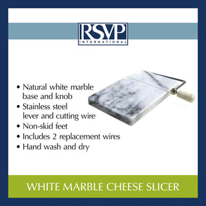 White Marble Cheese Slicer