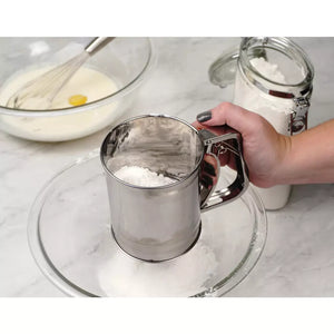 Triple Mesh Flour Sifter | 3 Cup