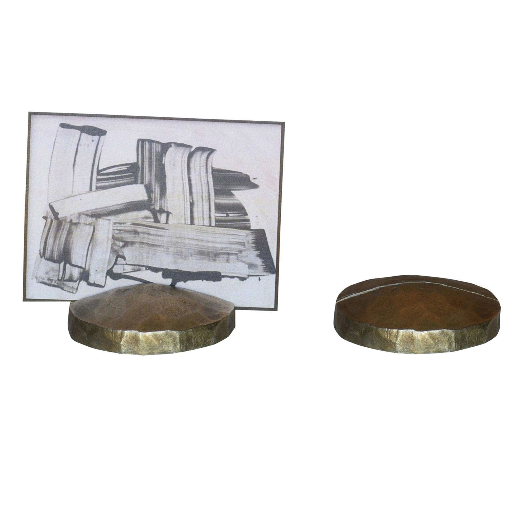 Chiseled Place Card Holder | Brass