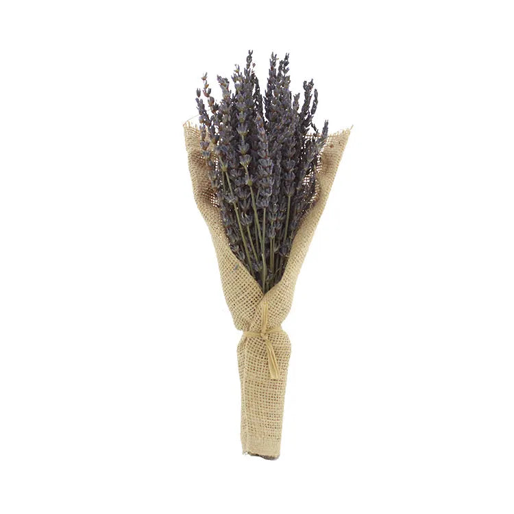 Lavender Bouquet + Burlap