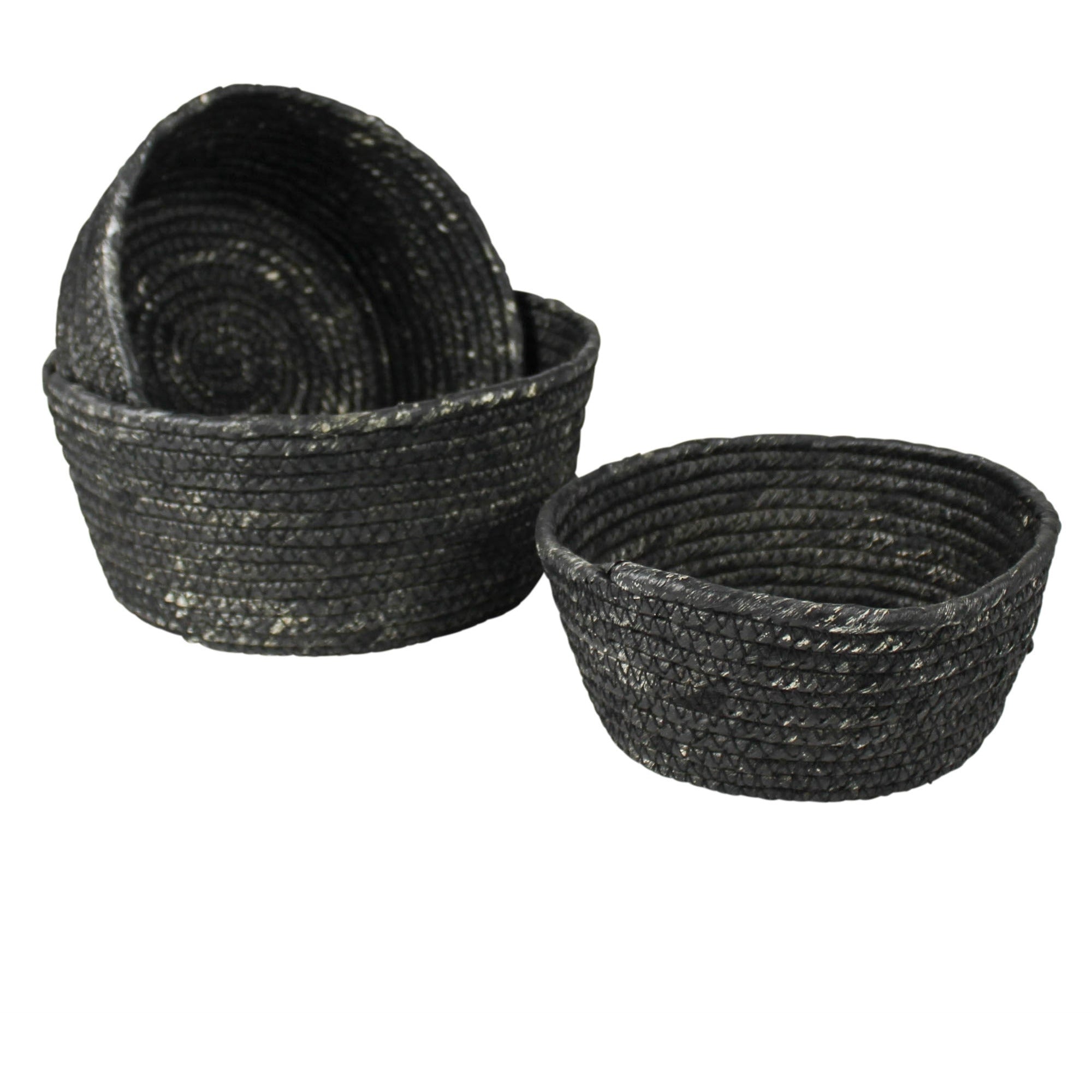 Gideon Low Round Bowl | Black