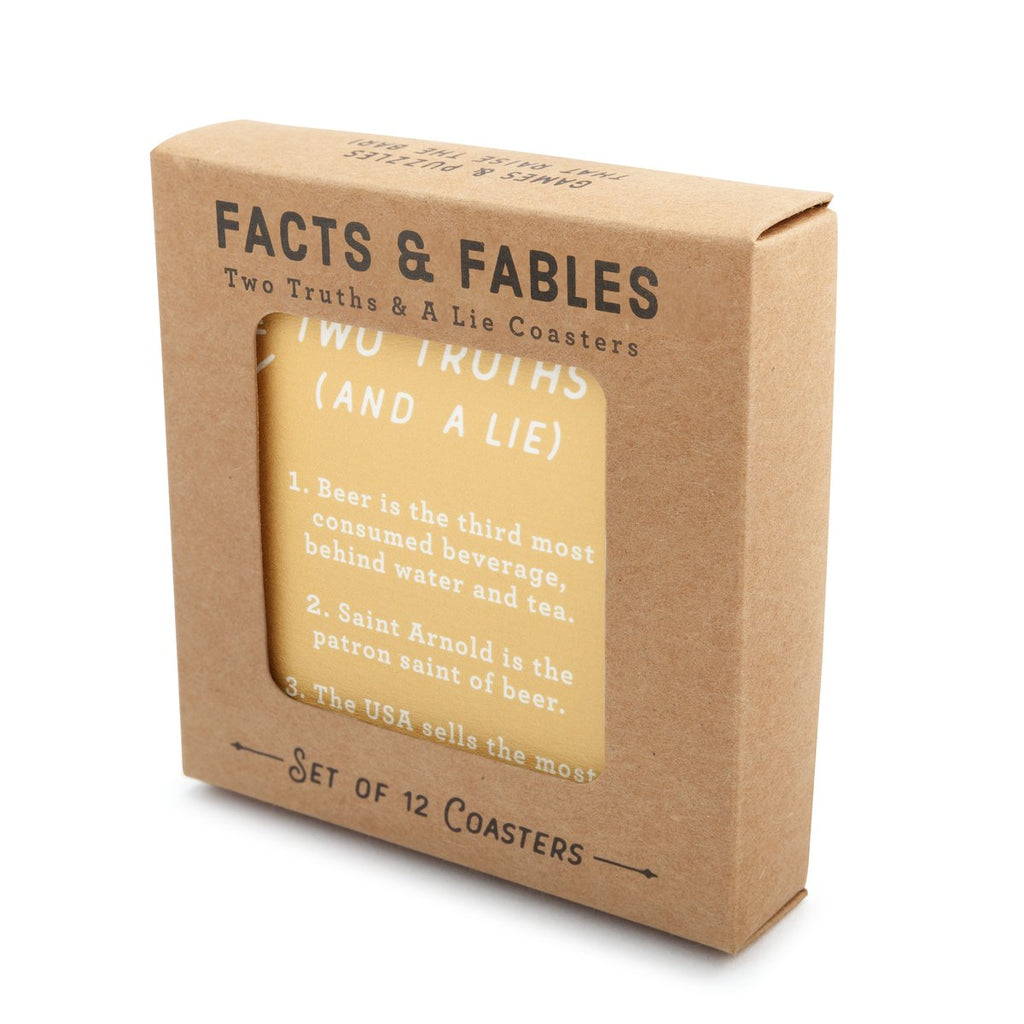 Party Games Coaster Set - Truths & Lies